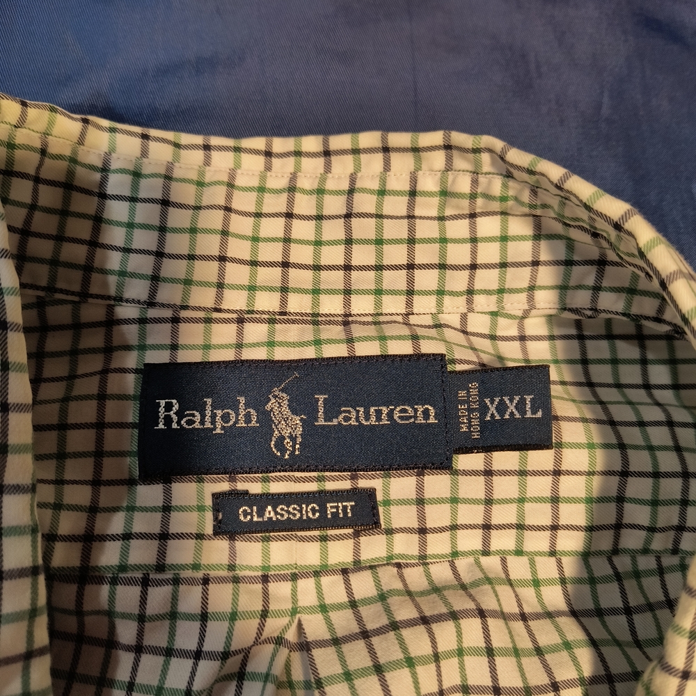 Polo Ralph Lauren Black and White Grid Shirt - Picture 3 of 3
